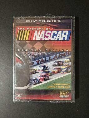 New The History of NASCAR DVD 2004 Limited Edition Richard Petty 90 Min